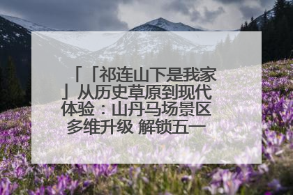 「祁连山下是我家」从历史草原到现代体验：山丹马场景区多维升级 解锁五一文旅新玩法