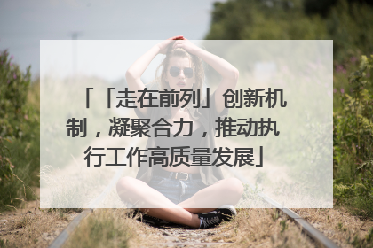 「走在前列」创新机制，凝聚合力，推动执行工作高质量发展