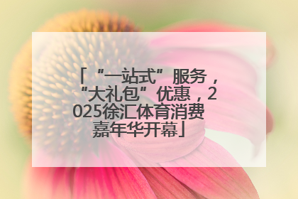“一站式”服务，“大礼包”优惠，2025徐汇体育消费嘉年华开幕
