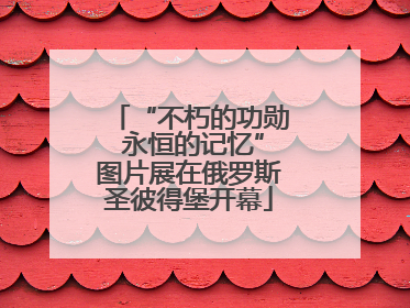 “不朽的功勋 永恒的记忆”图片展在俄罗斯圣彼得堡开幕