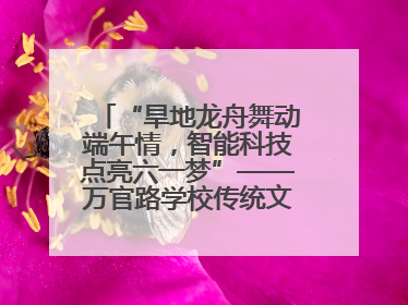 “旱地龙舟舞动端午情，智能科技点亮六一梦”——万官路学校传统文化与科技创新交融的精彩盛宴