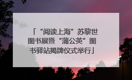 “阅读上海”苏黎世图书展暨“蒲公英”图书驿站揭牌仪式举行