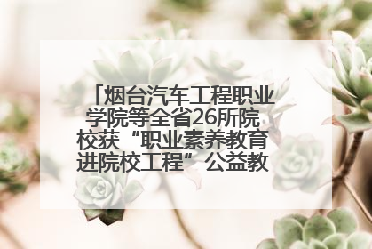 烟台汽车工程职业学院等全省26所院校获“职业素养教育进院校工程”公益教学点集中授牌