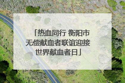 热血同行 衡阳市无偿献血者联谊迎接世界献血者日