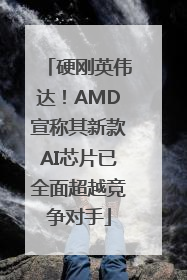 硬刚英伟达！AMD宣称其新款AI芯片已全面超越竞争对手
