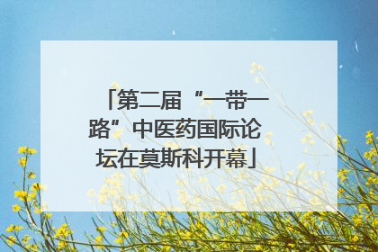 第二届“一带一路”中医药国际论坛在莫斯科开幕