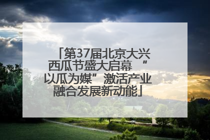 第37届北京大兴西瓜节盛大启幕 “以瓜为媒”激活产业融合发展新动能