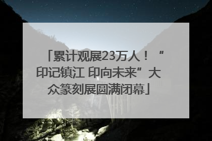 累计观展23万人！“印记镇江 印向未来”大众篆刻展圆满闭幕