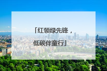 红领绿先锋，低碳伴童行