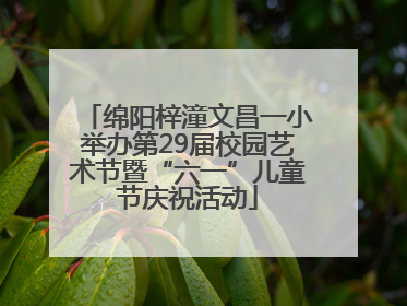 绵阳梓潼文昌一小举办第29届校园艺术节暨“六一”儿童节庆祝活动