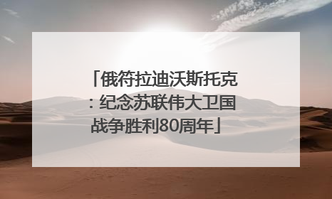 俄符拉迪沃斯托克：纪念苏联伟大卫国战争胜利80周年
