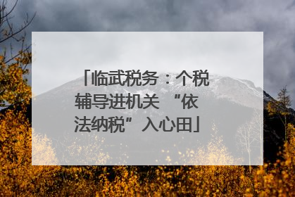 临武税务：个税辅导进机关 “依法纳税”入心田