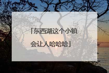东西湖这个小镇会让人哈哈哈
