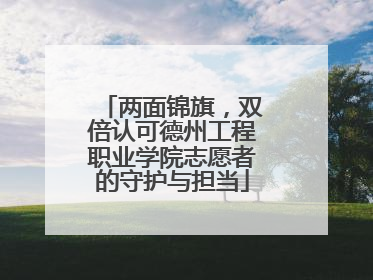两面锦旗，双倍认可德州工程职业学院志愿者的守护与担当