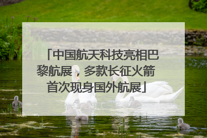 中国航天科技亮相巴黎航展，多款长征火箭首次现身国外航展