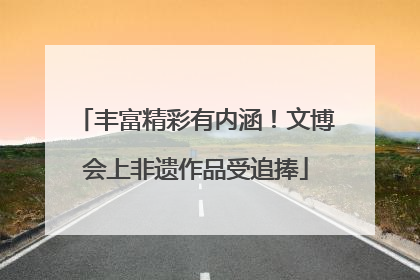 丰富精彩有内涵！文博会上非遗作品受追捧