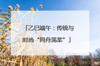 乙巳端午：传统与时尚“同舟荡桨”