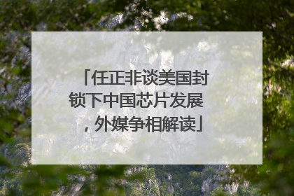 任正非谈美国封锁下中国芯片发展，外媒争相解读