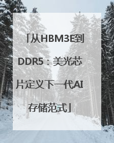 从HBM3E到DDR5：美光芯片定义下一代AI存储范式