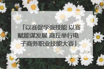 以赛促学强技能 以赛赋能谋发展 商丘举行电子商务职业技能大赛