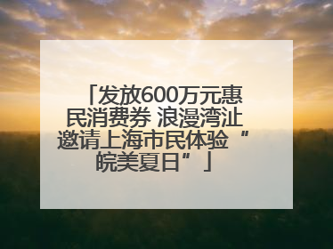 发放600万元惠民消费券 浪漫湾沚邀请上海市民体验“皖美夏日”