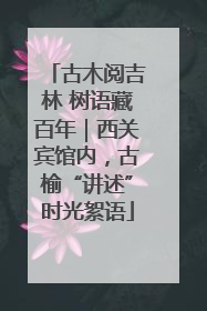 古木阅吉林 树语藏百年｜西关宾馆内，古榆“讲述”时光絮语