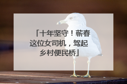 十年坚守！蕲春这位女司机，驾起乡村便民桥