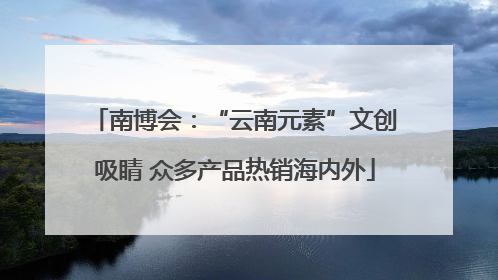 南博会：“云南元素”文创吸睛 众多产品热销海内外