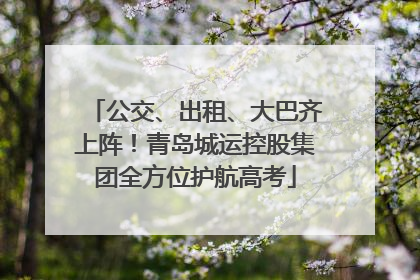 公交、出租、大巴齐上阵！青岛城运控股集团全方位护航高考