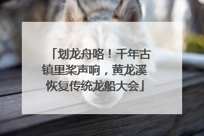 划龙舟咯！千年古镇里桨声响，黄龙溪恢复传统龙船大会