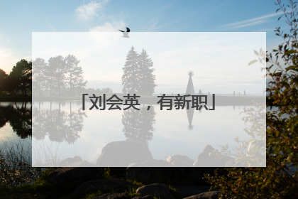 刘会英，有新职