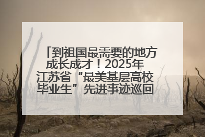到祖国最需要的地方成长成才！2025年江苏省“最美基层高校毕业生”先进事迹巡回宣讲会在宁启动