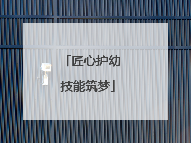 匠心护幼 技能筑梦