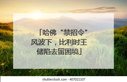 哈佛“禁招令”风波下，比利时王储陷去留困境