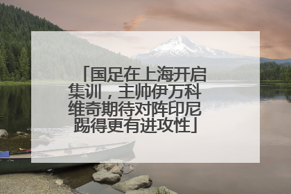 国足在上海开启集训，主帅伊万科维奇期待对阵印尼踢得更有进攻性