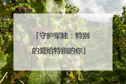 守护军娃：特别的爱给特别的你