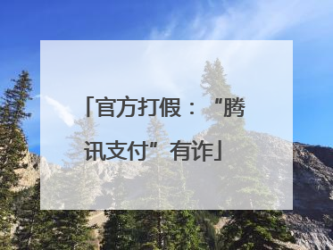 官方打假：“腾讯支付”有诈