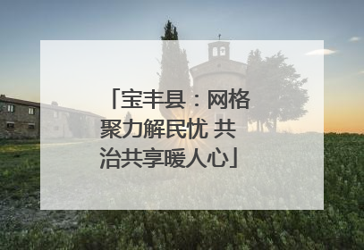宝丰县：网格聚力解民忧 共治共享暖人心