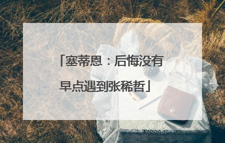 塞蒂恩:后悔没有早点遇到张稀哲