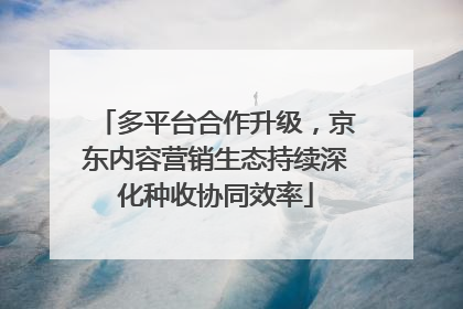多平台合作升级，京东内容营销生态持续深化种收协同效率