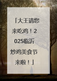 大王请您来吃鸡！2025临沂炒鸡美食节来啦！