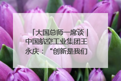 大国总师一席谈｜中国航空工业集团王永庆：“创新是我们的基因密码”
