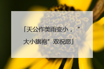天公作美雨变小，“大小旗袍”双祝愿