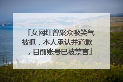 女网红曾聚众吸笑气被抓，本人承认并道歉，目前账号已被禁言