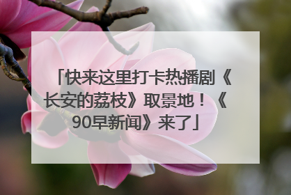 快来这里打卡热播剧《长安的荔枝》取景地！《90早新闻》来了