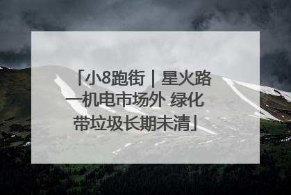 小8跑街｜星火路一机电市场外 绿化带垃圾长期未清