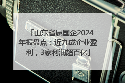 山东省属国企2024年报盘点：近九成企业盈利，3家利润超百亿