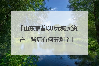 山东京普以0元购买资产，背后有何筹划？