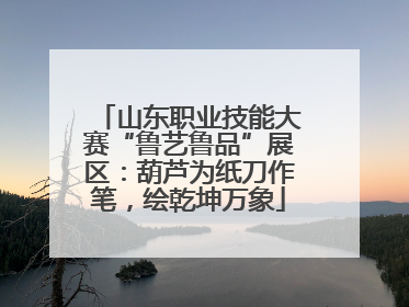 山东职业技能大赛“鲁艺鲁品”展区：葫芦为纸刀作笔，绘乾坤万象