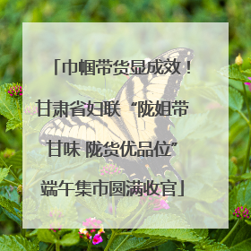 巾帼带货显成效！甘肃省妇联“陇姐带甘味 陇货优品位”端午集市圆满收官